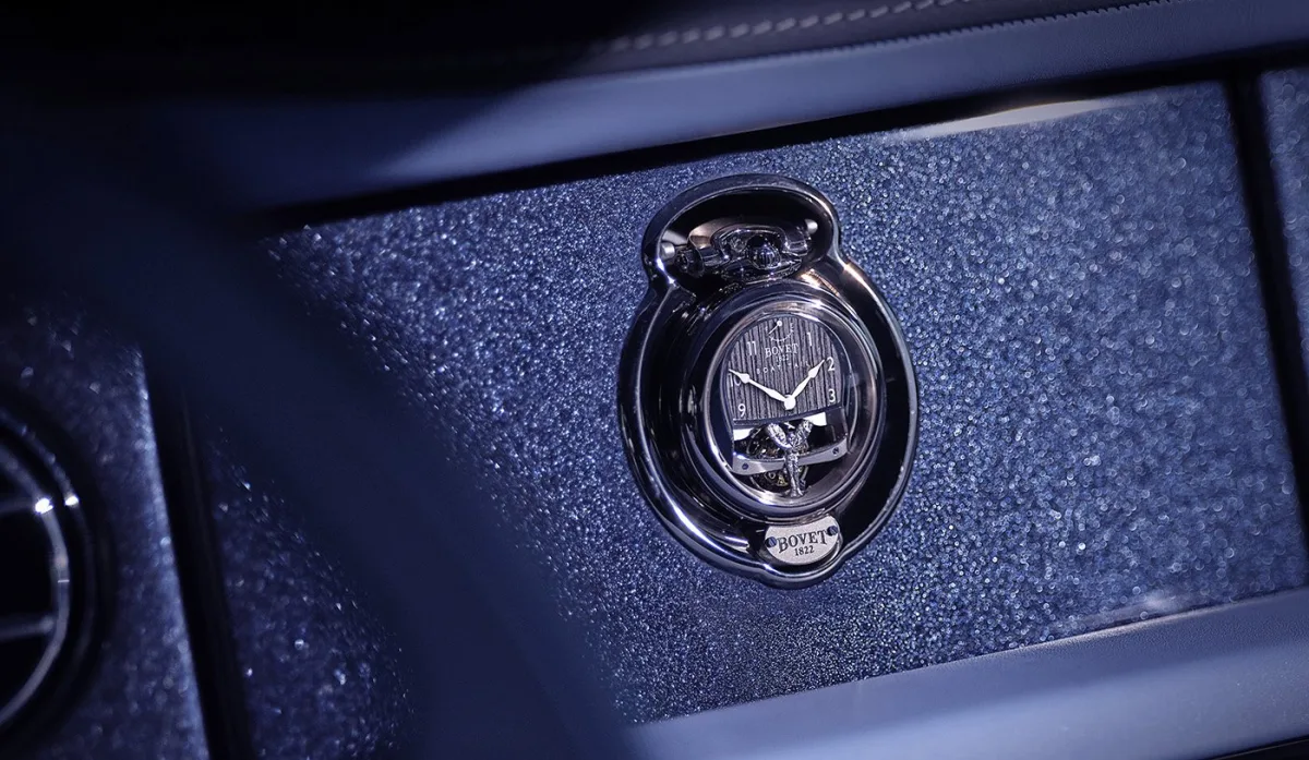 Bovet Boat Tail watch with custom leather strap