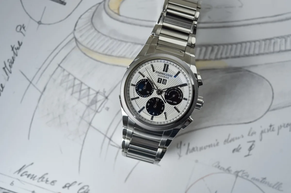Parmigiani Fleurier Tondagraph GT watch with panda dial