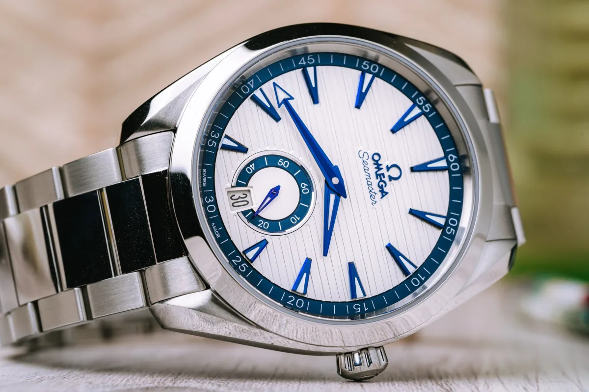 Omega Seamaster Aqua Terra with contrasting ring on dial