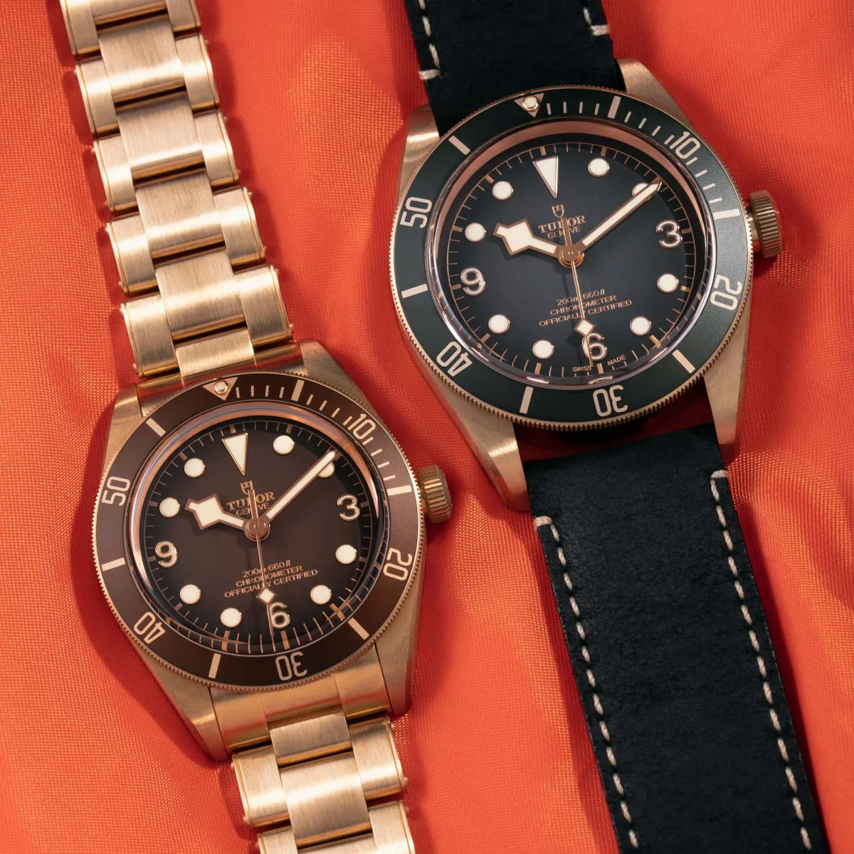 Tudor Black Bay Fifty-Eight Bronze watch front view