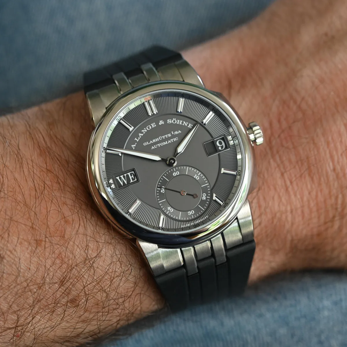 Comparison of A. Lange & Söhne Odysseus steel and white gold
