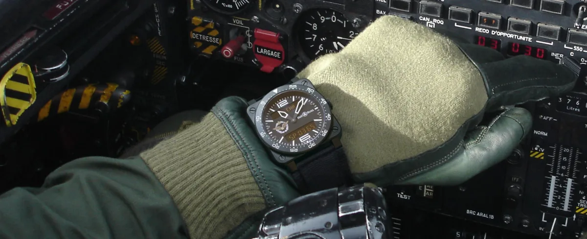 Bell & Ross watch inspired by vintage aviation instruments.