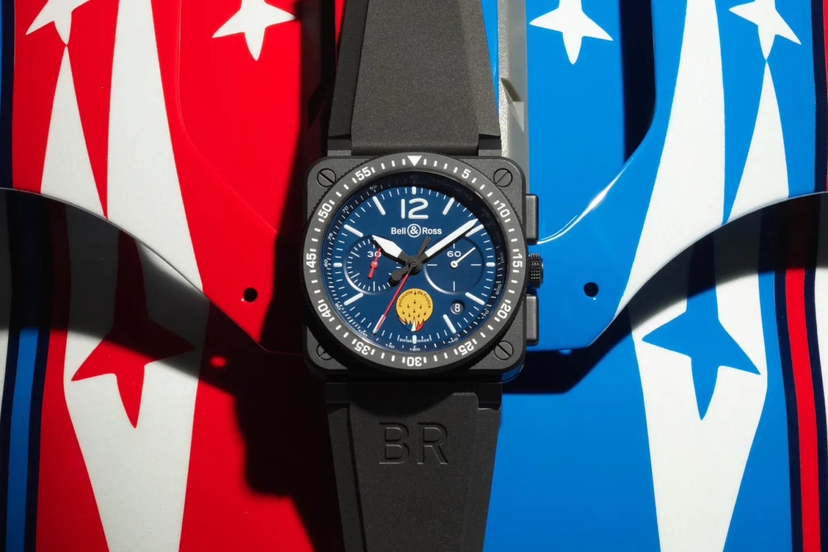 BR 03-94 Patrouille de France watch with ceramic case.