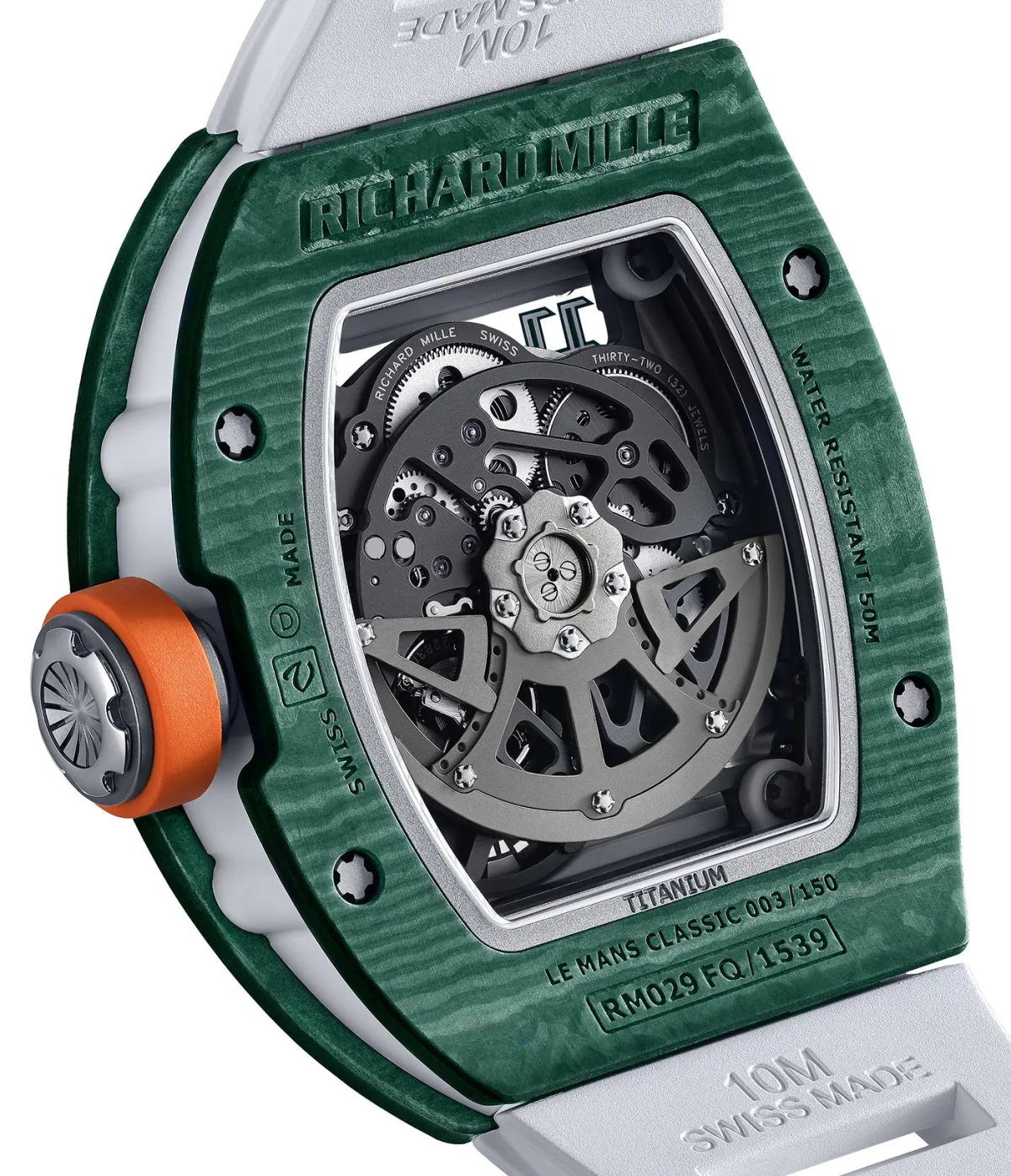 Skeletonized movement of Richard Mille RM 029 Le Mans Classic