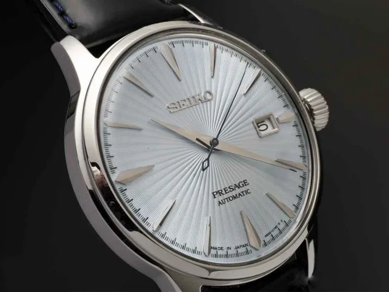 Seiko Presage SARY075 with light blue sunburst dial