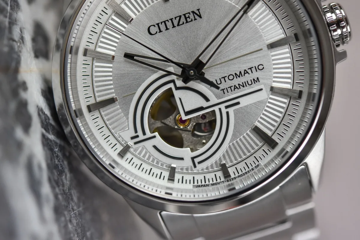 Citizen NH9120 watch dials in silver, blue, and black
