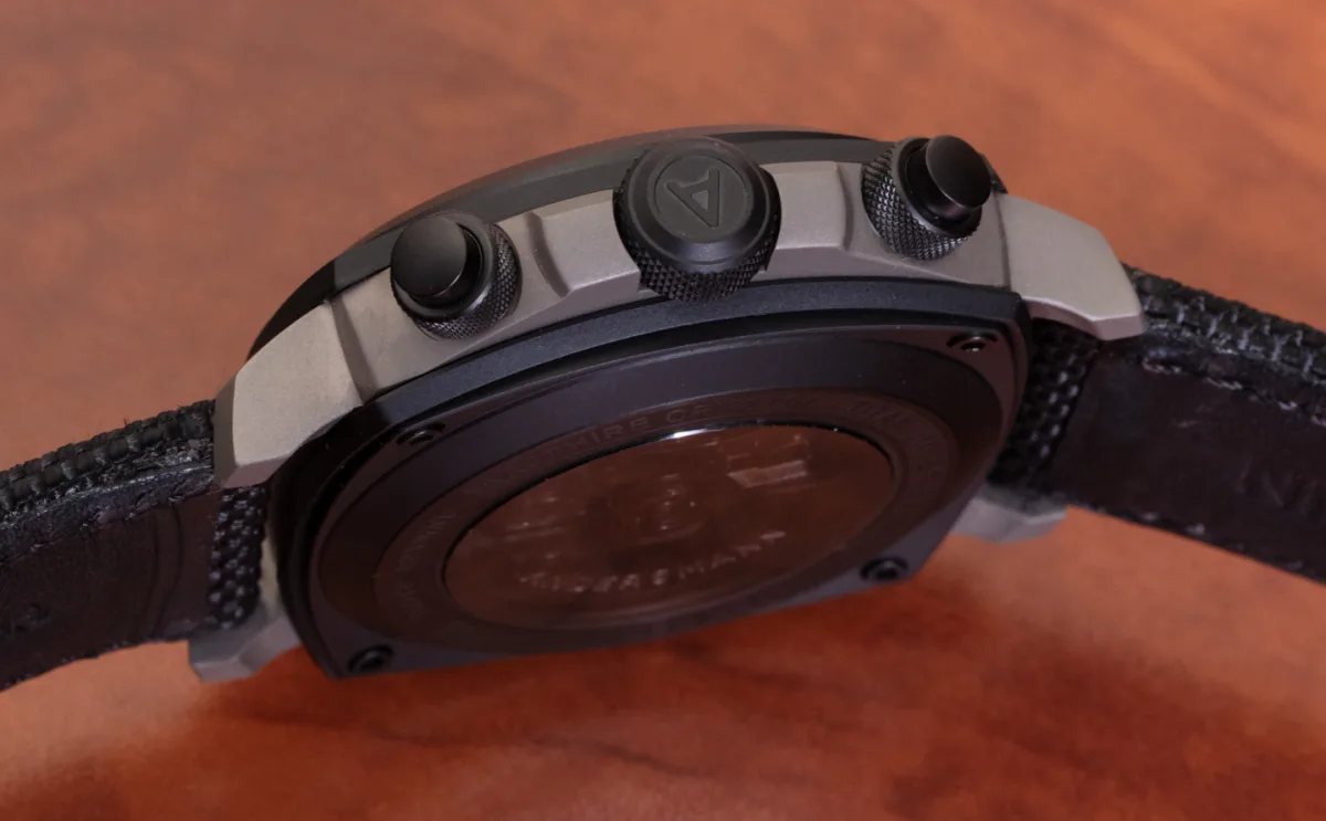 Andersmann Chronograph DLC with fabric and rubber straps