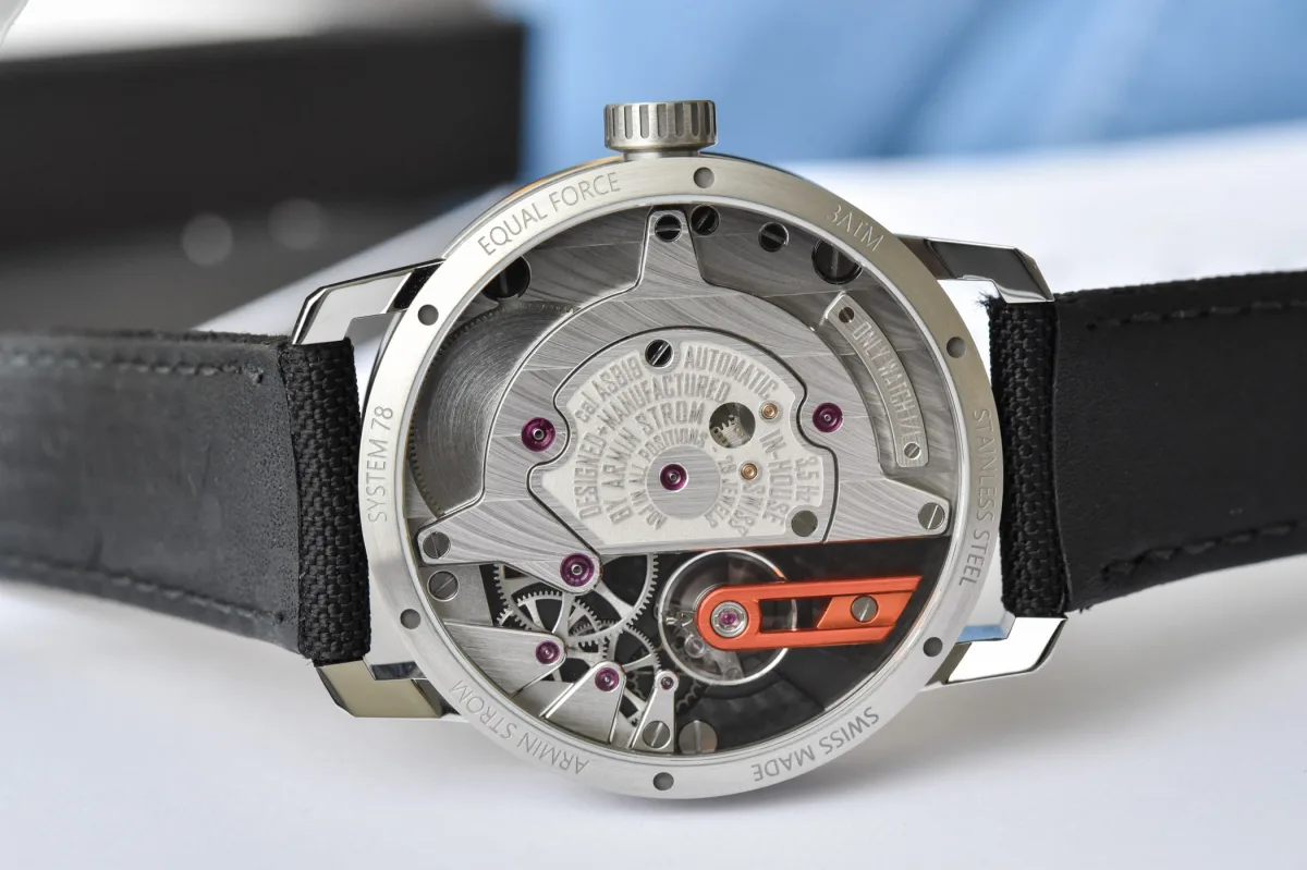 Armin Strom Gravity Equal Force on fabric strap