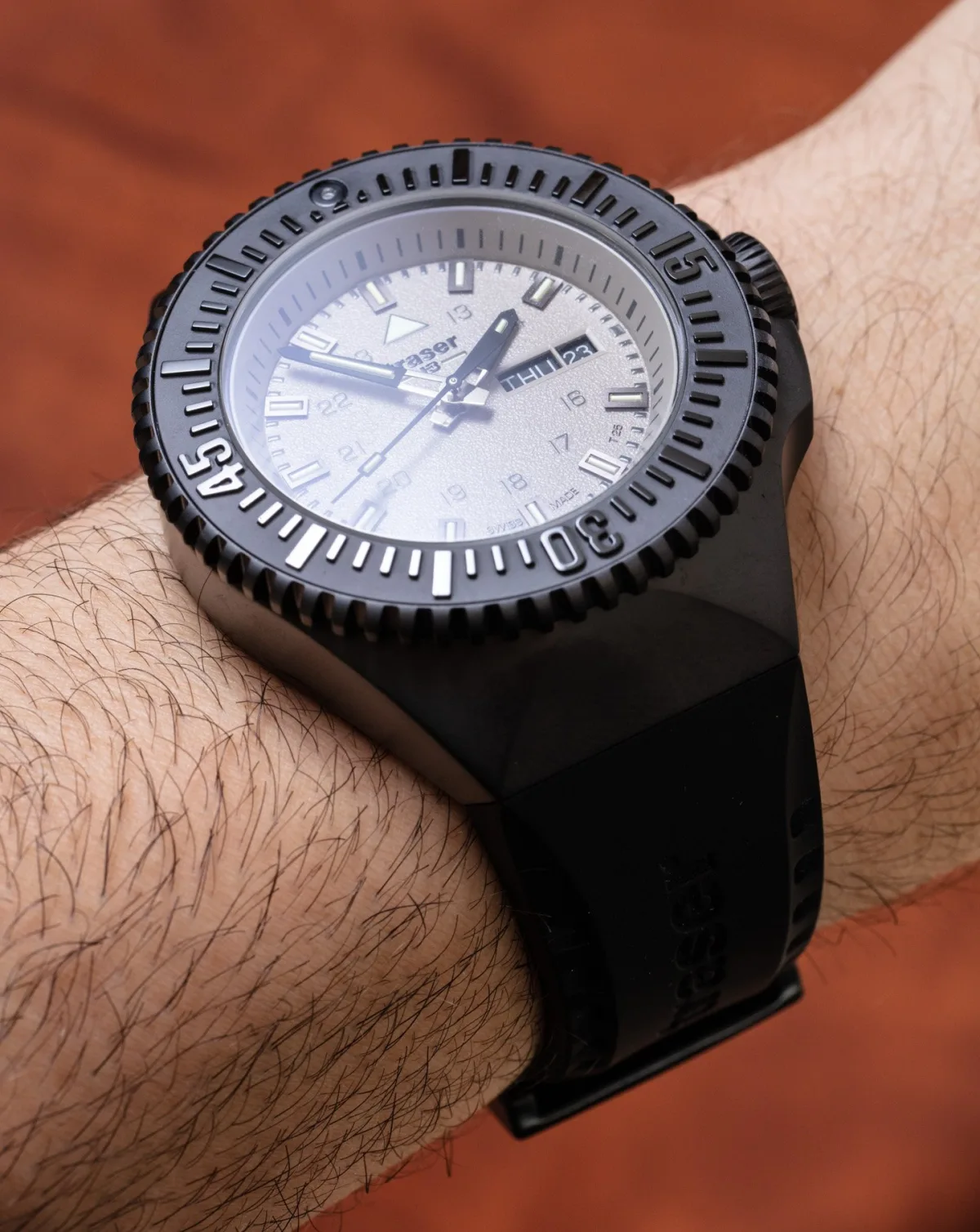 Traser P69 Black Stealth dial and hands
