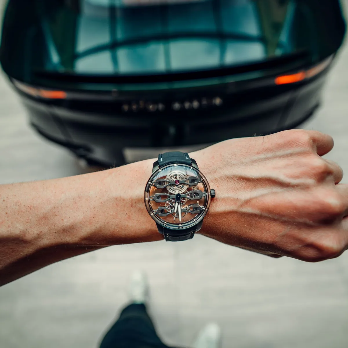 Girard-Perregaux Tourbillon with Three Flying Bridges Aston Martin watch