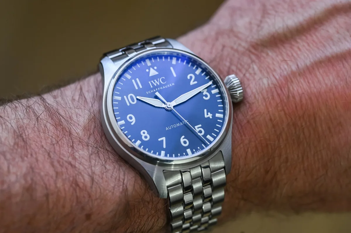 Close-up of IWC Big Pilot’s Watch 43 dial