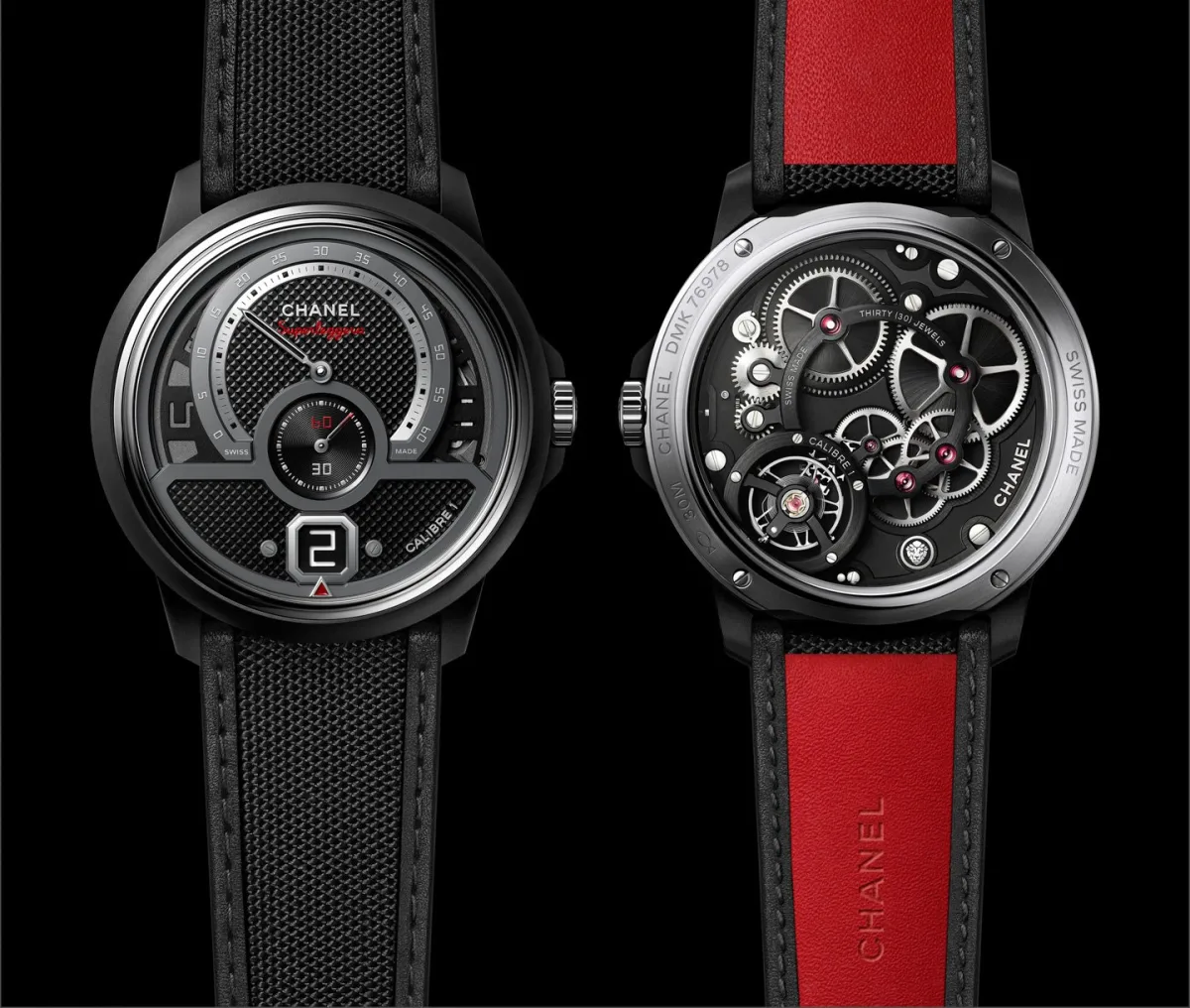 Chanel Monsieur Superleggera Edition watch front view