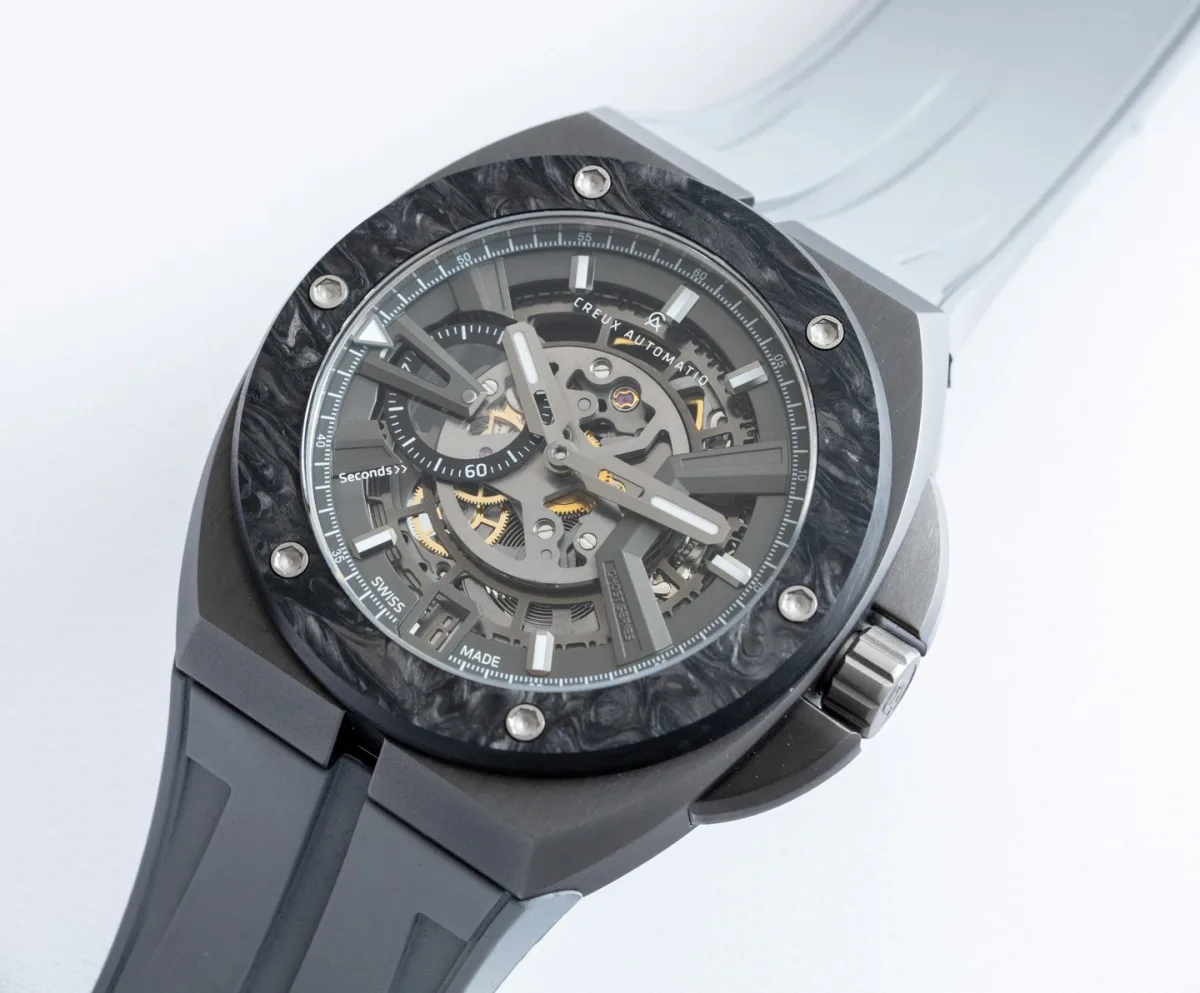 Side view of Creux Automatiq Ghost V3 Mono watch