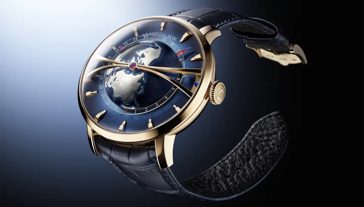 View of the A&S6022 movement with red gold rotor