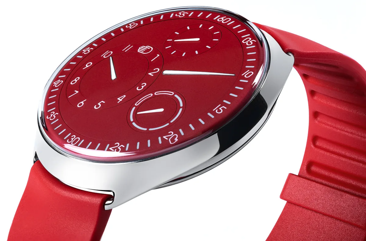 Ressence Type 1 Slim Red deep crimson dial