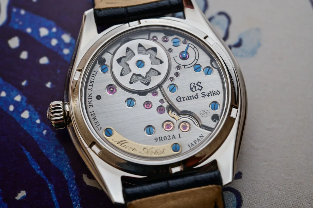Watchmaker assembling a Grand Seiko movement