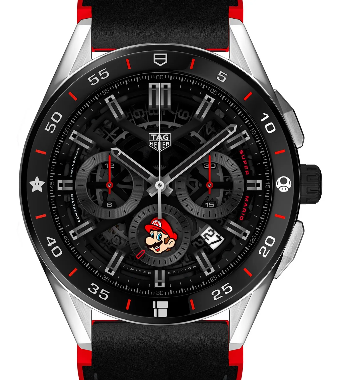 TAG Heuer Connected X Super Mario smartwatch design.