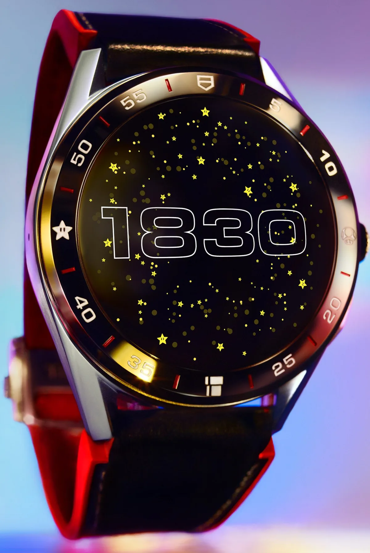 Mario-themed dial designs of TAG Heuer Connected.