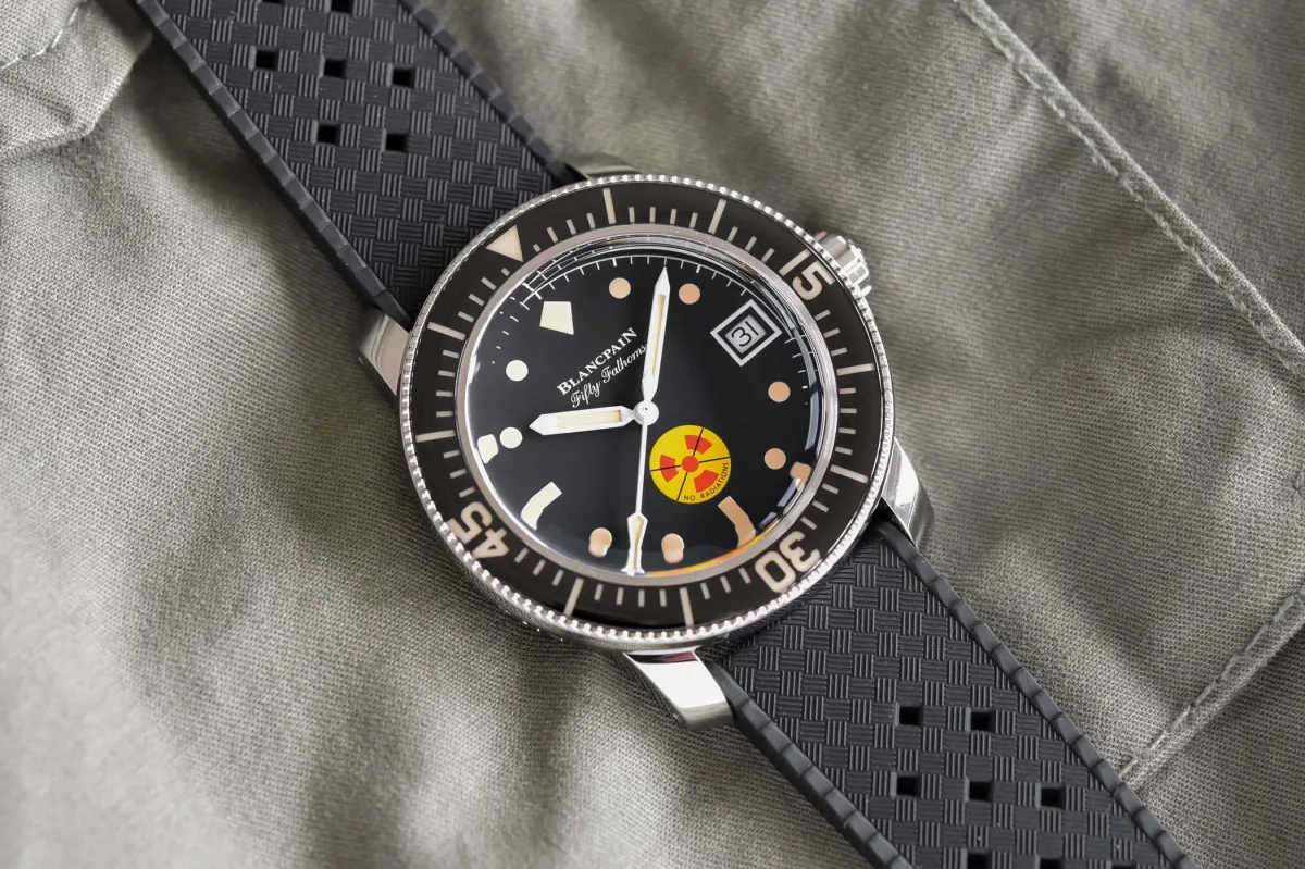 Blancpain Tribute to Fifty Fathoms No Rad with orange bezel