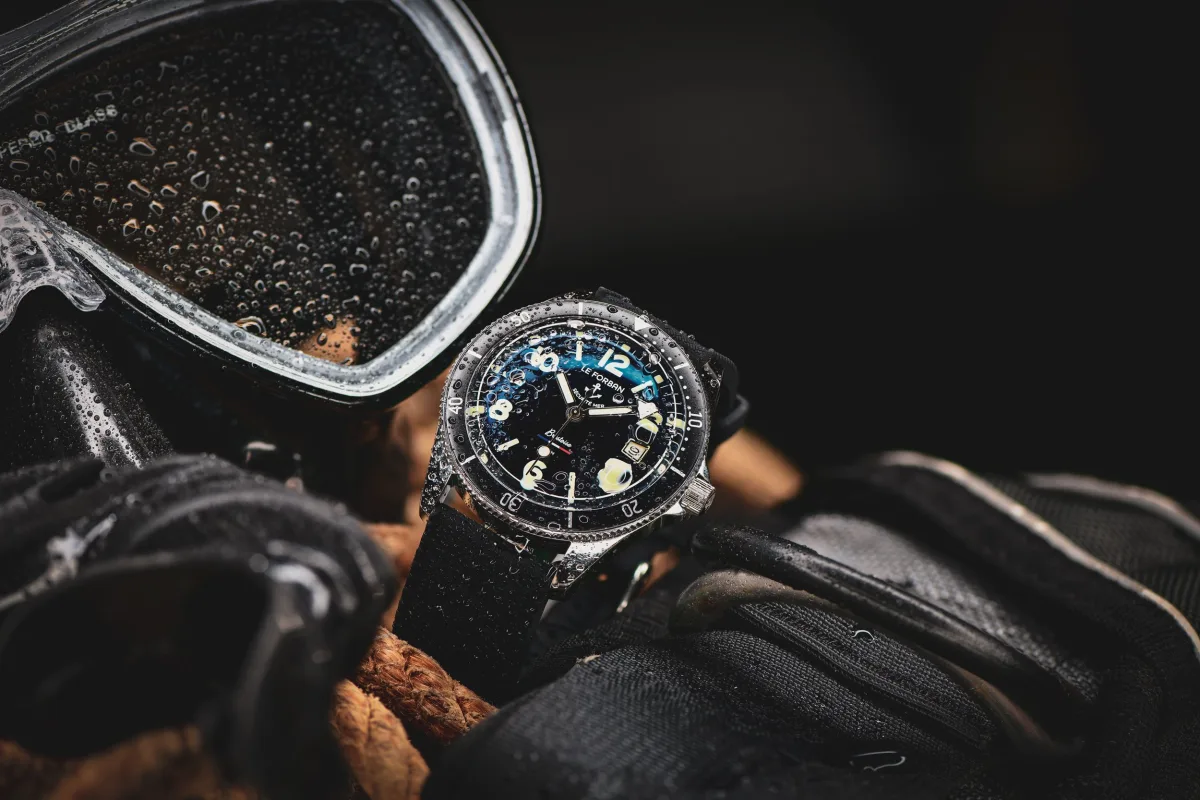 Le Forban Sécurité Mer Brestoise watch with black dial