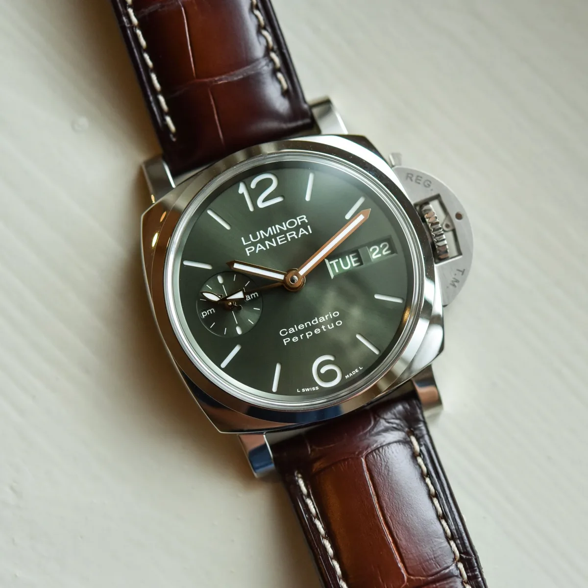 Panerai Luminor Perpetual Calendar PAM00715 watch front view