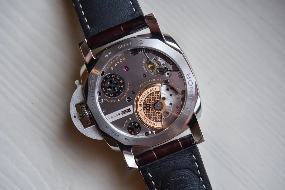 Back view of Panerai Luminor Perpetual Calendar movement
