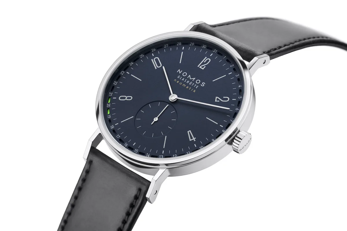 Close-up of NOMOS date indicator