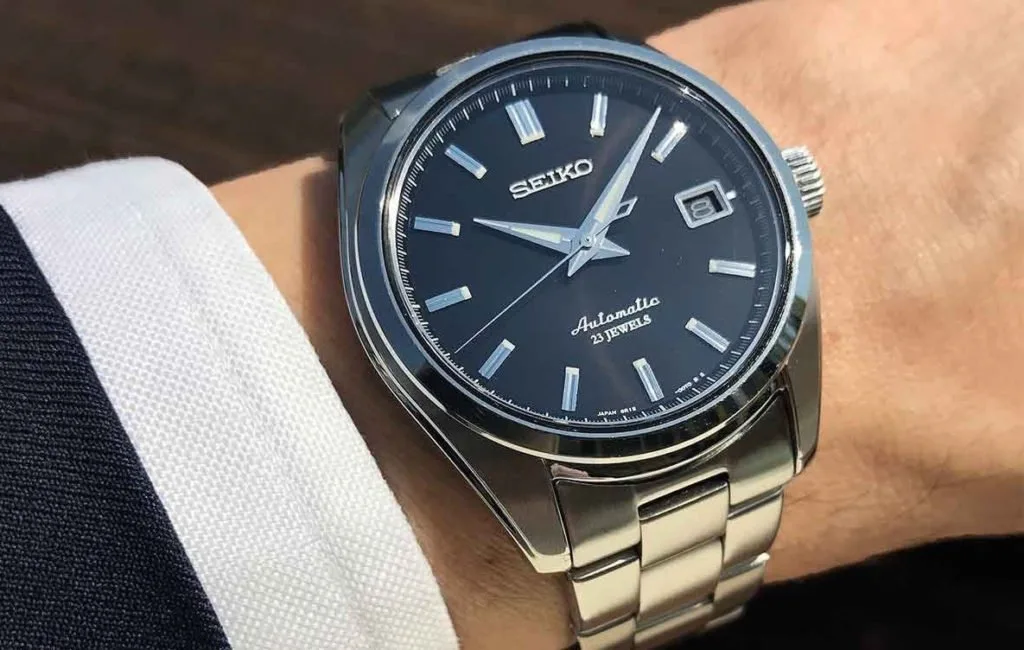 Seiko SARB033 watch with stainless steel case and black dial