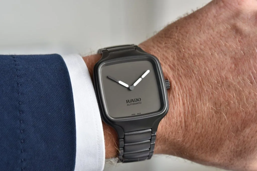 Rado True Square Unidigital with black ceramic design