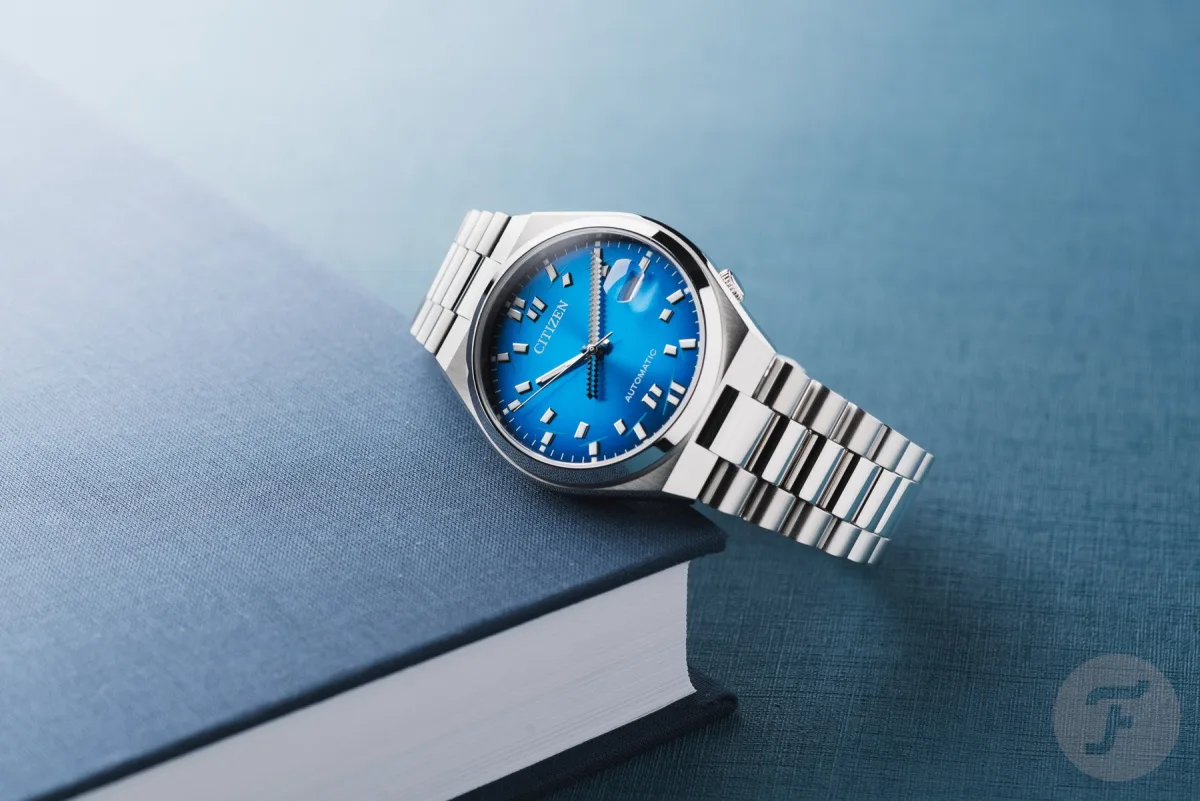Citizen × Seconde/Seconde/ Tsuyosa Limited Edition watch with katana dial design