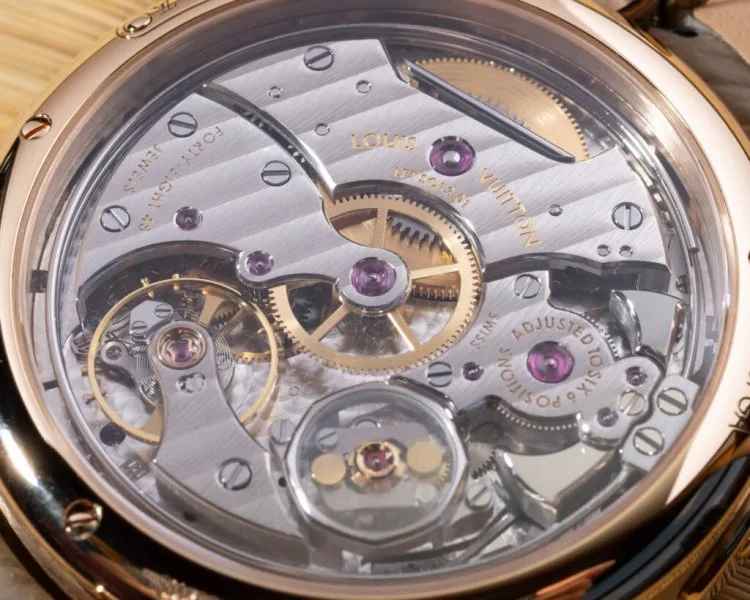 Jumping hour and retrograde minute display