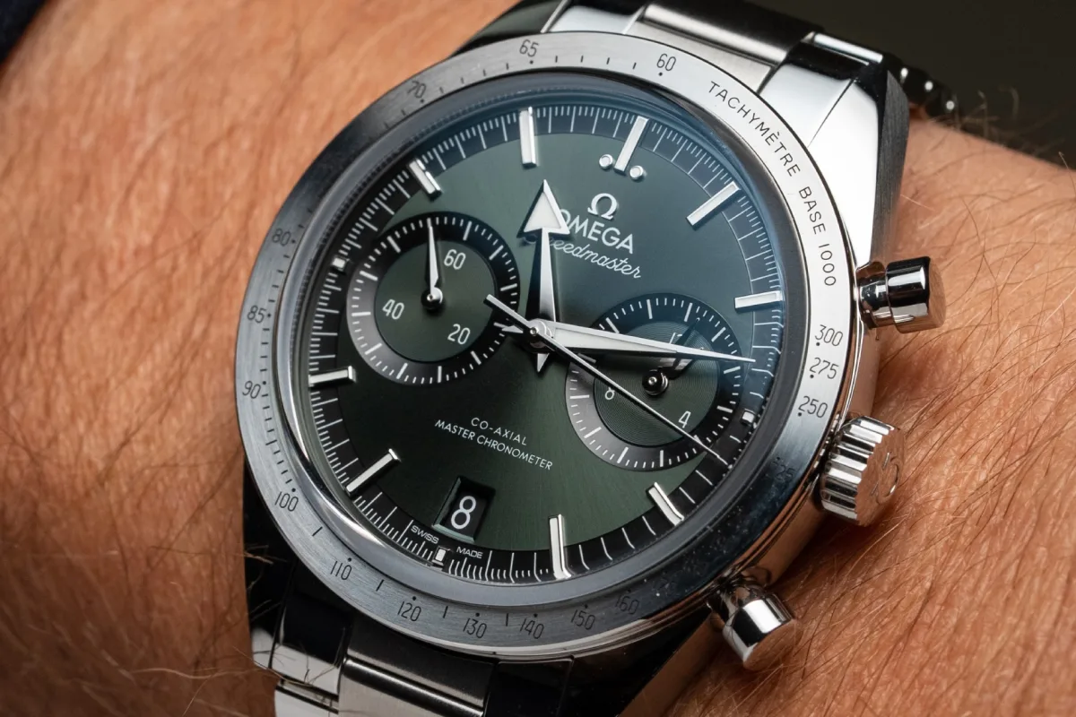 Omega Speedmaster '57 with arrow-style hands