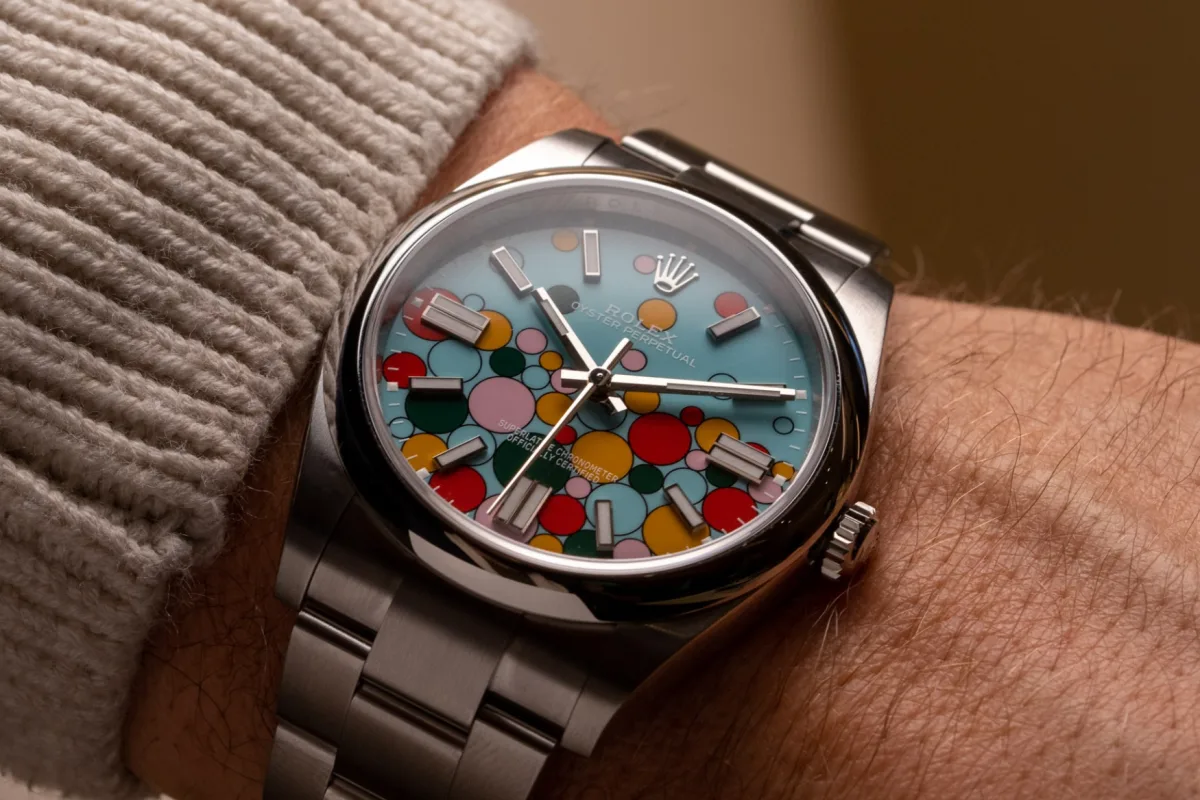 Rolex Oyster Perpetual with baton-style hands