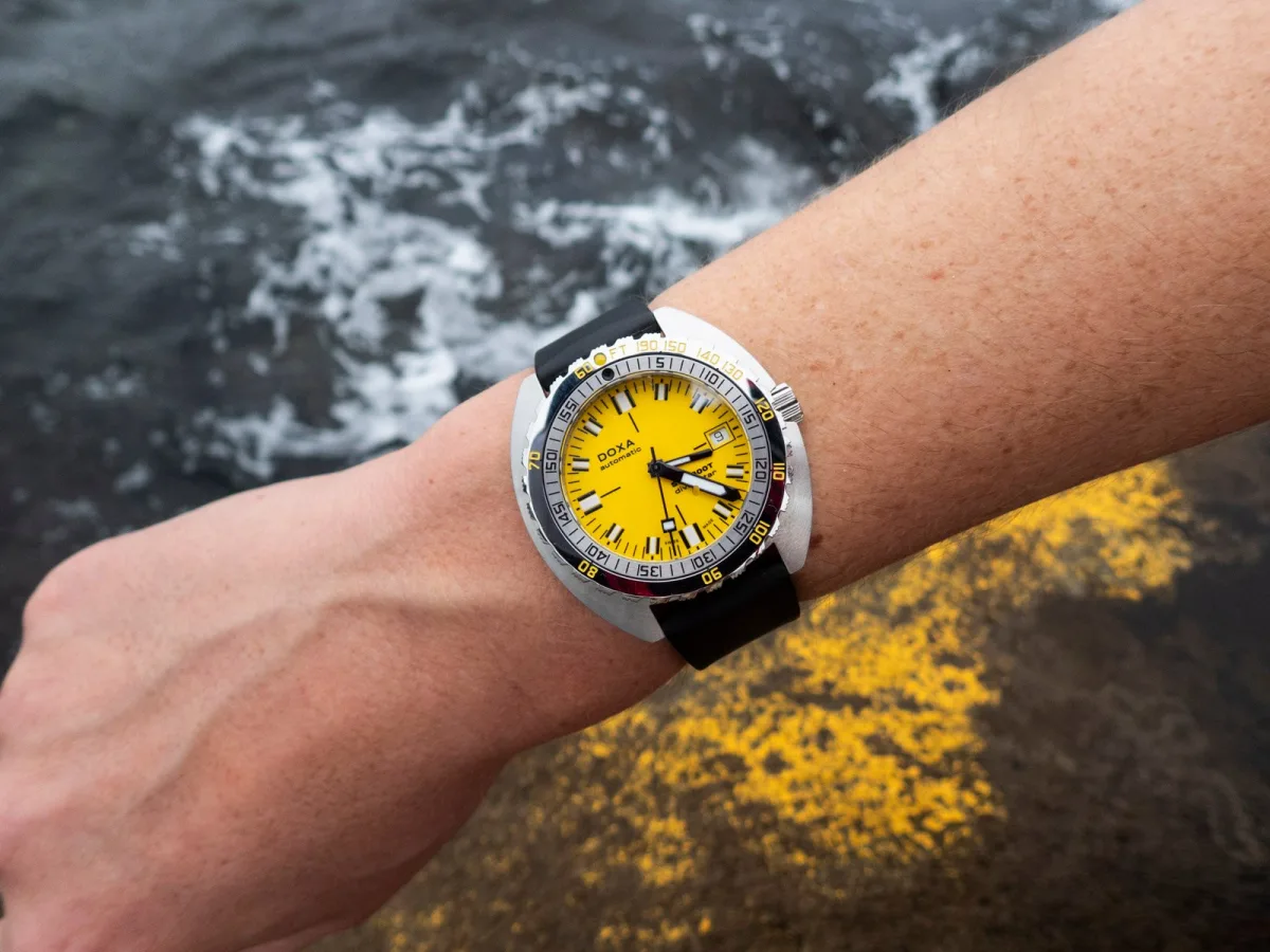 Doxa Sub 300T dive watch with historical design