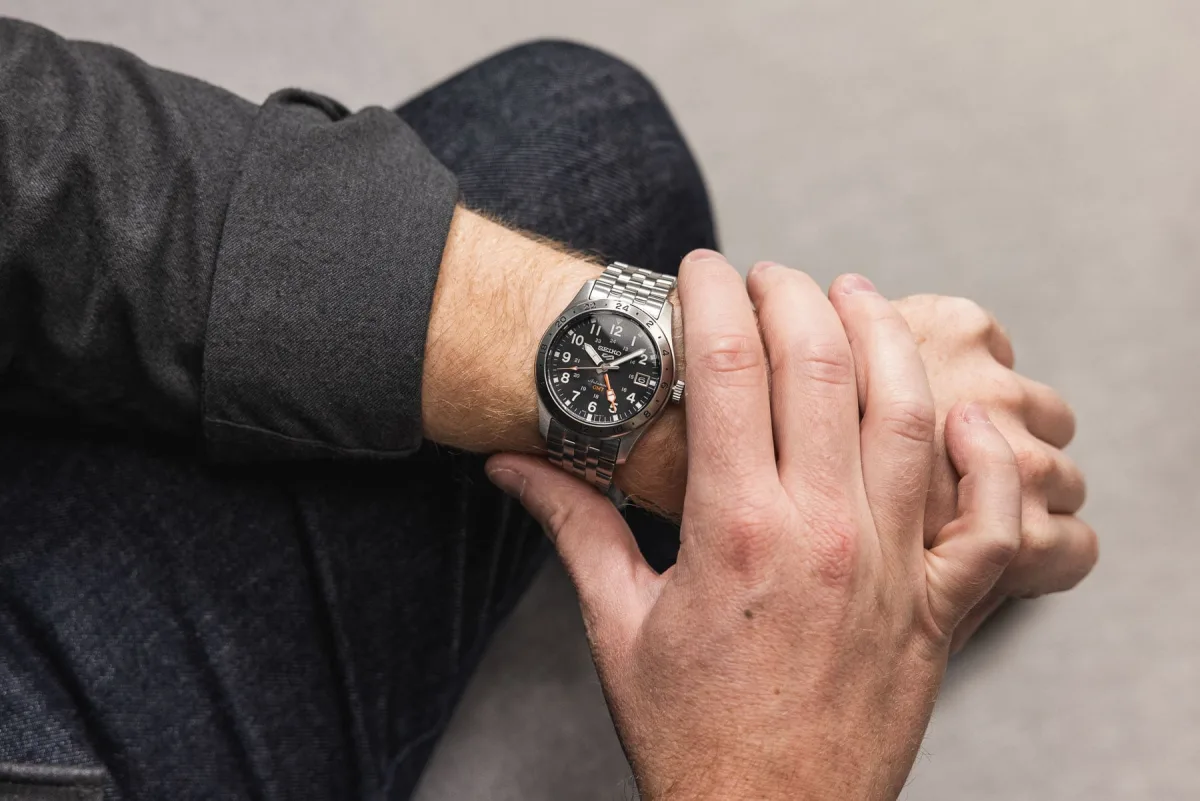 Seiko 5 Sports SSK023 black dial with GMT hand