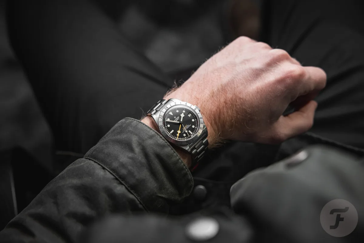 Tudor Black Bay Pro case and bracelet detail