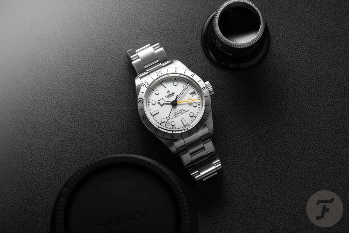 Tudor Black Bay Pro dial and snowflake hands