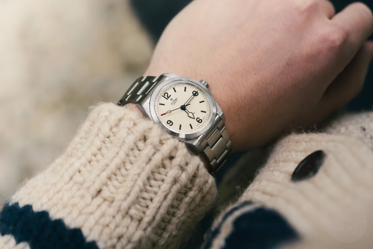 Close-up of Tudor Ranger's fabric strap and clasp