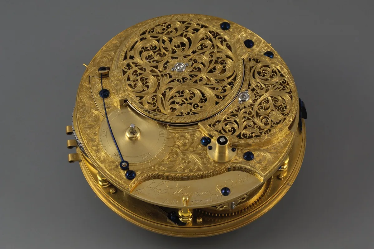Portrait of John Harrison's H4 marine chronometer