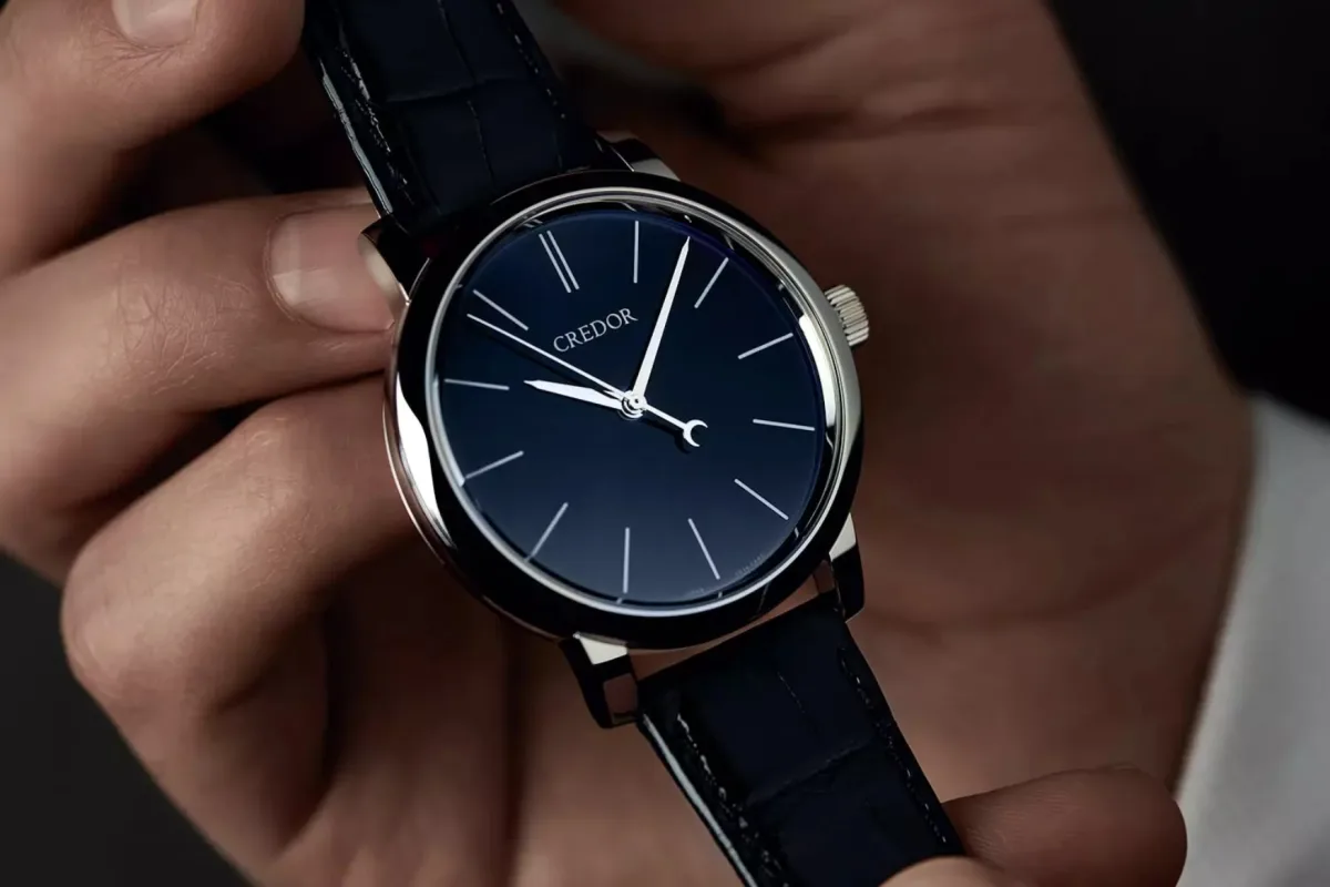 Credor Eichi II Ruri GBLT997, azure glazed dial