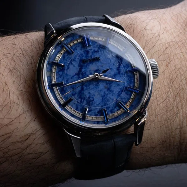 Side view of Biver Automatique watch
