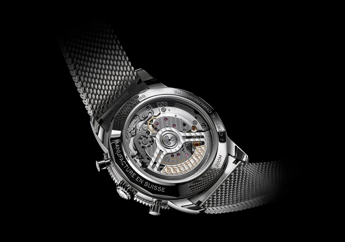 Breitling Superocean Heritage B01 Chronograph 42 with mesh bracelet