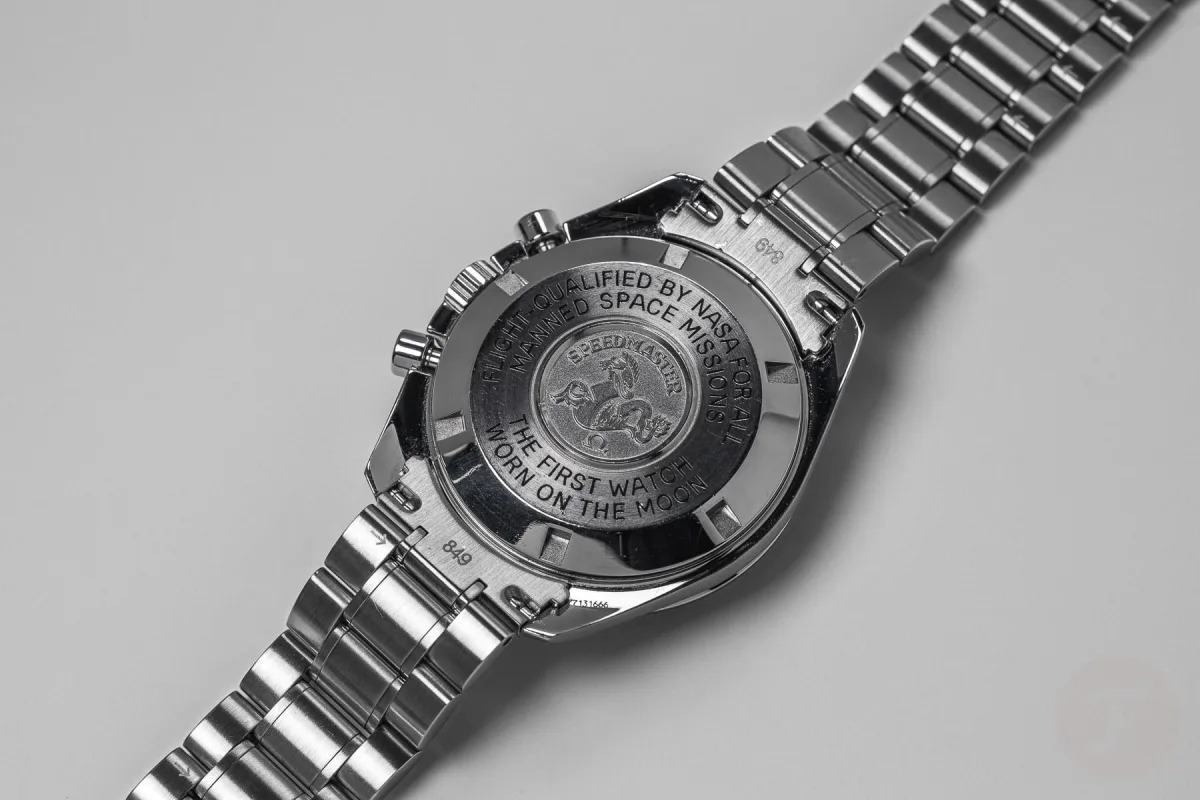 Various Omega Speedmaster bracelet designs