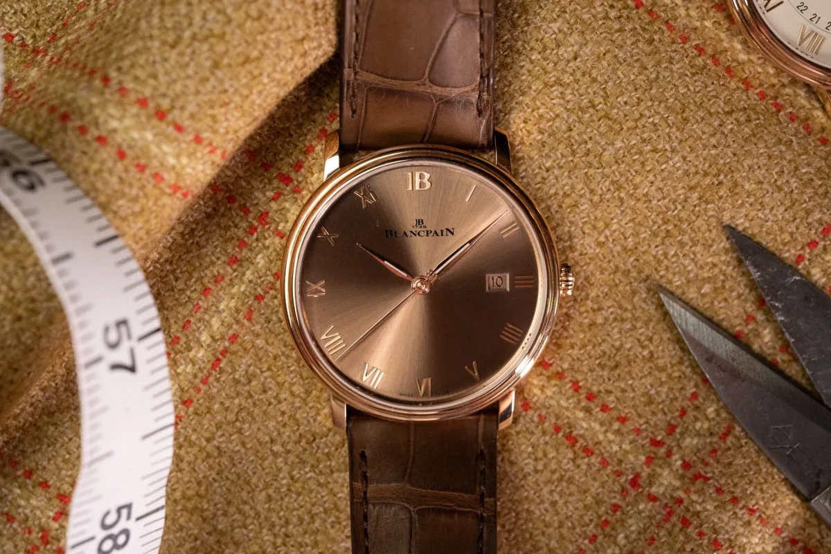 Blancpain Villeret Ultraplat in Red Gold