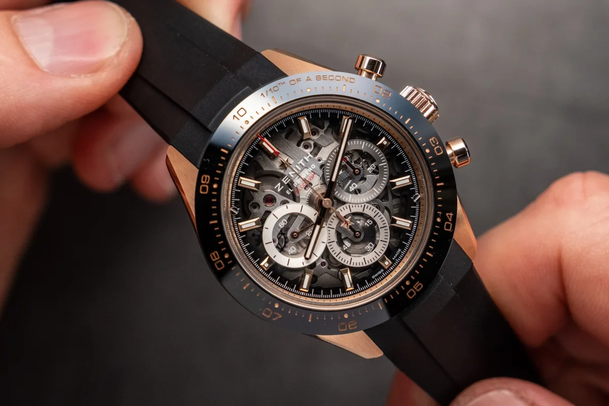 Zenith Chronomaster Sport Skeleton steel with green bezel