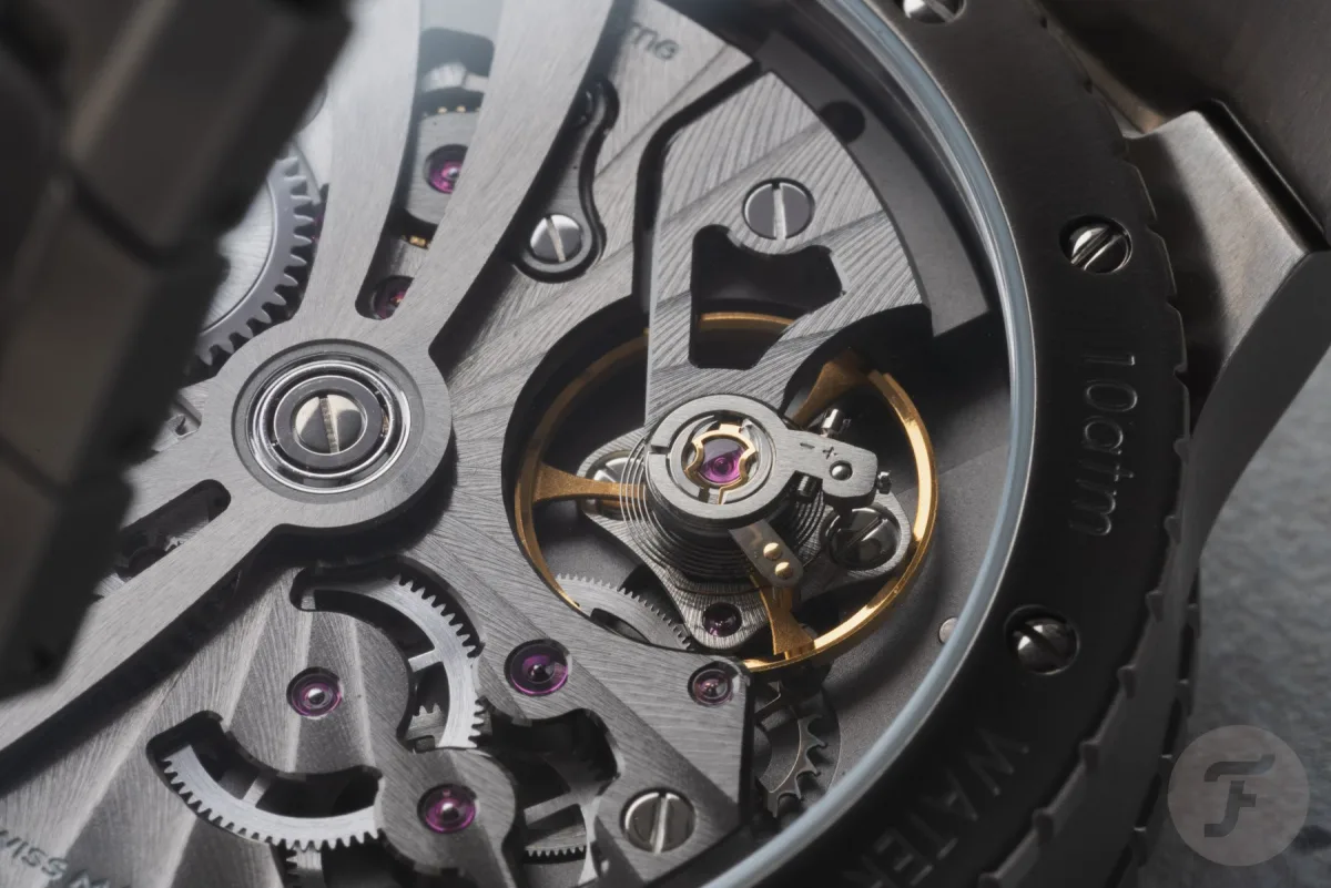 Chronoswiss C.6002 movement with Geneva stripes
