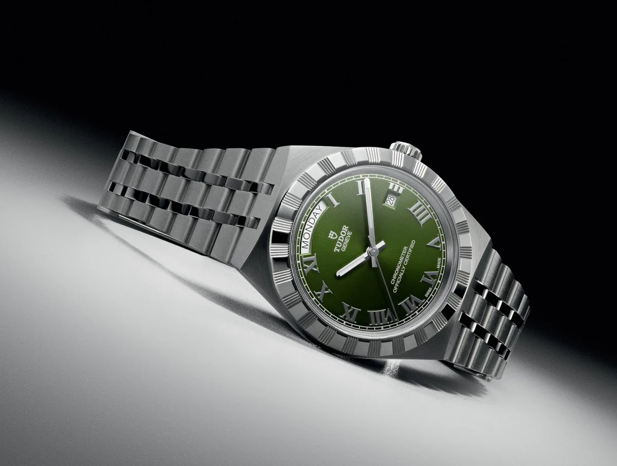 Tudor Royal model with mother-of-pearl dial and diamonds