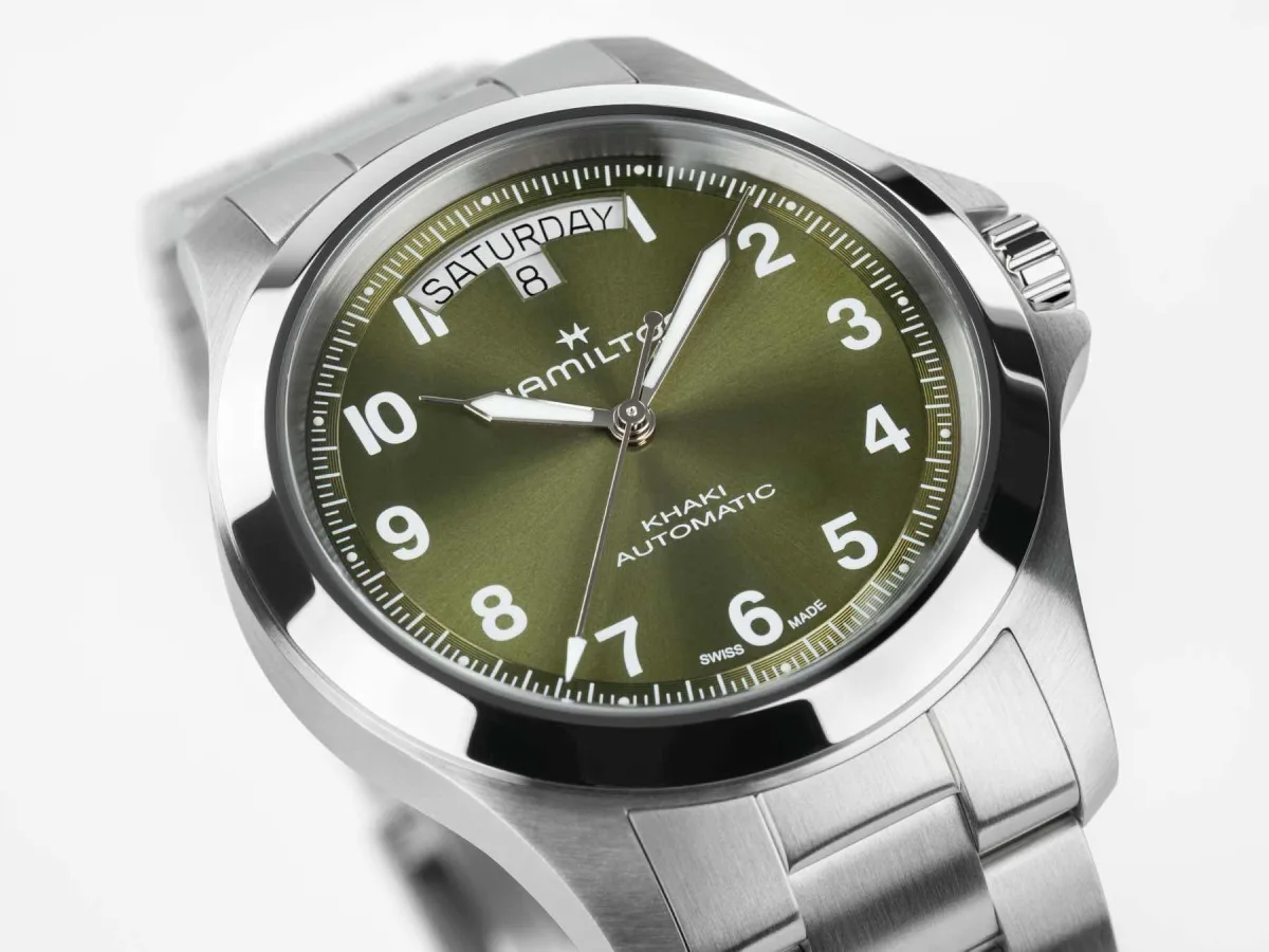 Hamilton Khaki Field King Day-Date Automatic side profile