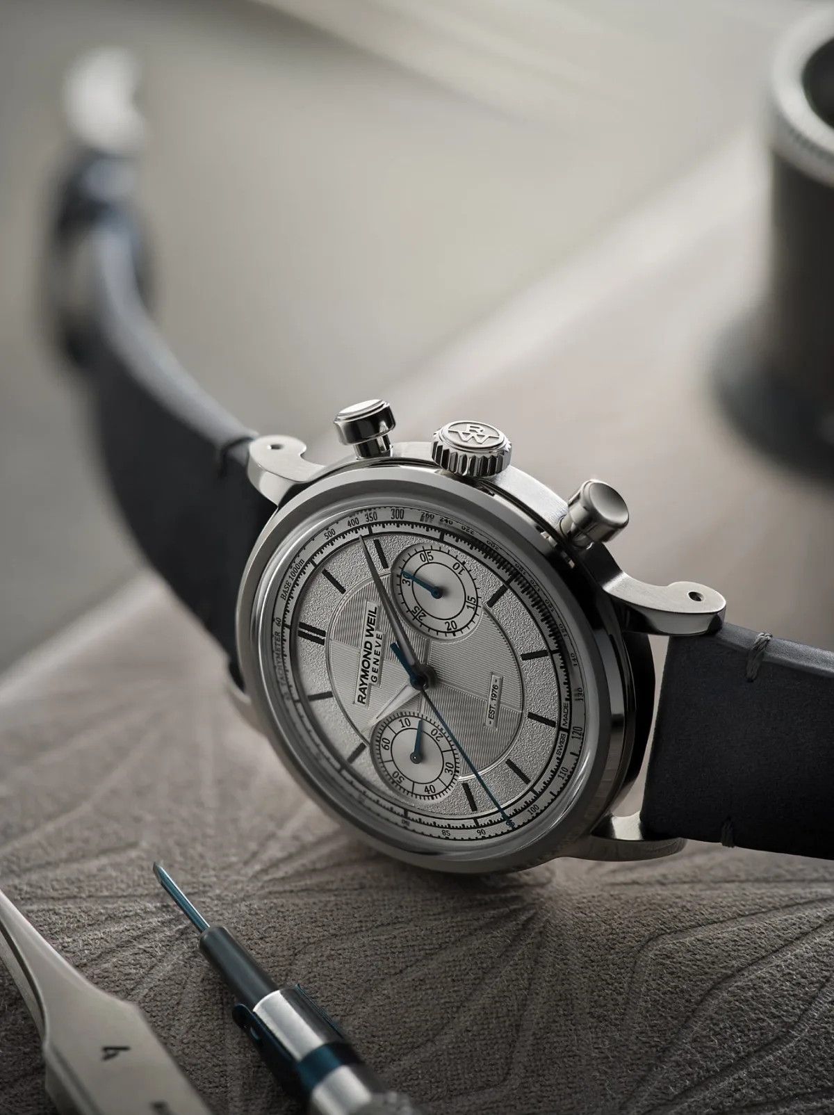 Raymond Weil Millesime The Fifty watch with restored Valjoux 23-6 movement