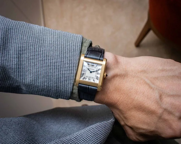 Cartier Tank Normale case side view